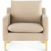 NUEVO Living Room ANDERS VELVET VELOUR ARM CHAIR