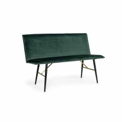 VIG ANDY GREEN VELVET DINING BANQUETTE BENCH Furniture