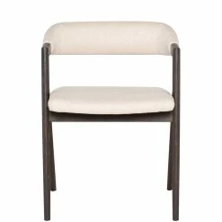 NUEVO ANITA BEIGE LINEN DINING CHAIR