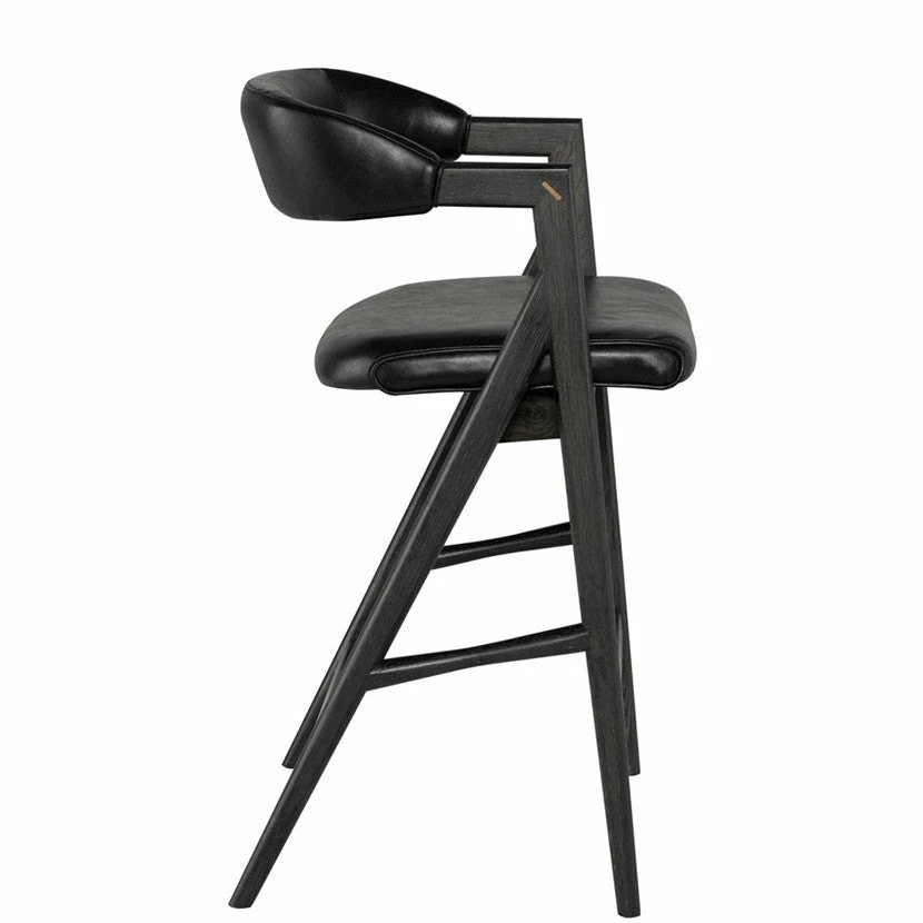 Best deal π€© NUEVO ANITA COUNTER STOOL: RAVEN LEATHER Furniture β¨ 2 NUEVO ANITA COUNTER STOOL: RAVEN LEATHER Furniture