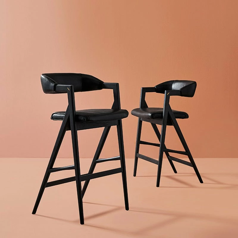 Best deal π€© NUEVO ANITA COUNTER STOOL: RAVEN LEATHER Furniture β¨ 4 NUEVO ANITA COUNTER STOOL: RAVEN LEATHER Furniture