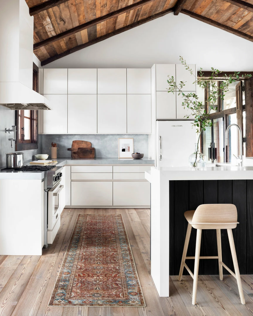 Flash Sale π LOLOI ANJALI VINTAGE PRINT FLAT RUG: BRICK, BLUE β 8 LOLOI ANJALI VINTAGE PRINT FLAT RUG: BRICK, BLUE