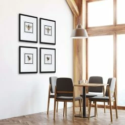 Outlet 🎁 UTTERMOST "ANTHOPHILA" GLASS FRAMED PRINTS | SET OF 4 ✨ 7 UTTERMOST