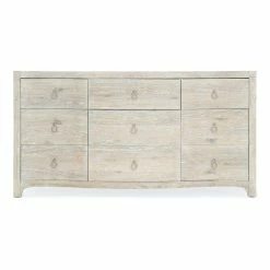 HOOKER ANTIQUA WHITEWASHED OAK DRESSER