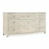 HOOKER ANTIQUA WHITEWASHED OAK DRESSER