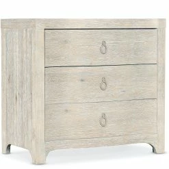 HOOKER ANTIQUA NIGHTSTAND: WHITEWASHED OAK