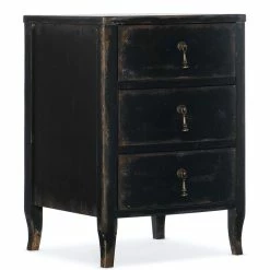 HOOKER Furniture ANTIQUE BLACK TELEPHONE TABLE