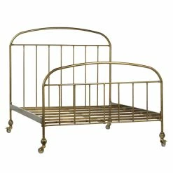 DOVETAIL ANTIQUE BRASS IRON QUEEN BED