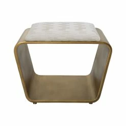 UTTERMOST ANTIQUE GOLD HOOP SMALL BENCH