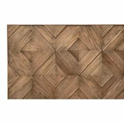 DOVETAIL ANTIQUE OAK MOSAIC PANEL BED