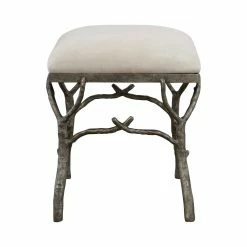 New ๐งจ UTTERMOST Furniture ANTIQUE SILVER BRANCH ACCENT BENCH ๐คฉ 6 UTTERMOST Furniture ANTIQUE SILVER BRANCH ACCENT BENCH