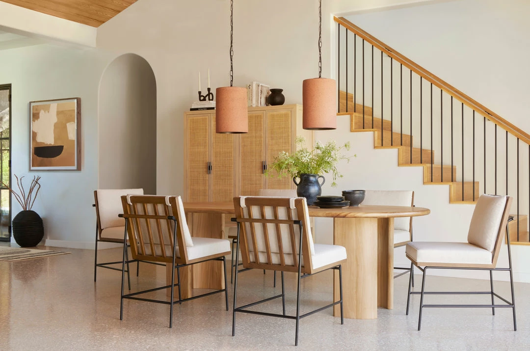 Brand new ๐ FOUR HANDS ARIZONA DINING CHAIR: SAVILLE FLAX Furniture ๐ 6 FOUR HANDS ARIZONA DINING CHAIR: SAVILLE FLAX Furniture