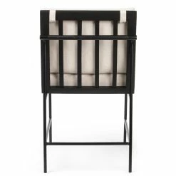 FOUR HANDS ARIZONA NOIR DINING CHAIR: SAVILLE FLAX