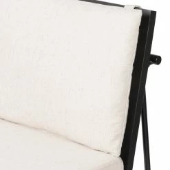 FOUR HANDS ARIZONA NOIR DINING CHAIR: SAVILLE FLAX