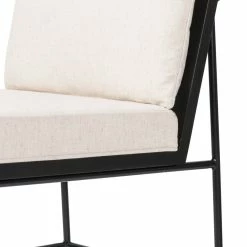 FOUR HANDS ARIZONA NOIR DINING CHAIR: SAVILLE FLAX