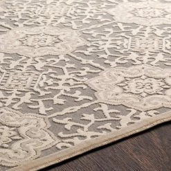 SURYA FABIA TEXTURED CHENILLE RUG: SAND, STONE