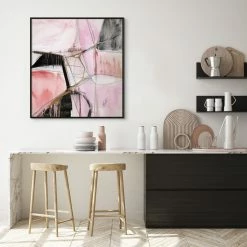 L ART Wall Art "ASSEMBLAGE I" METALLIC GOLD EMBELLISHED CANVAS ART