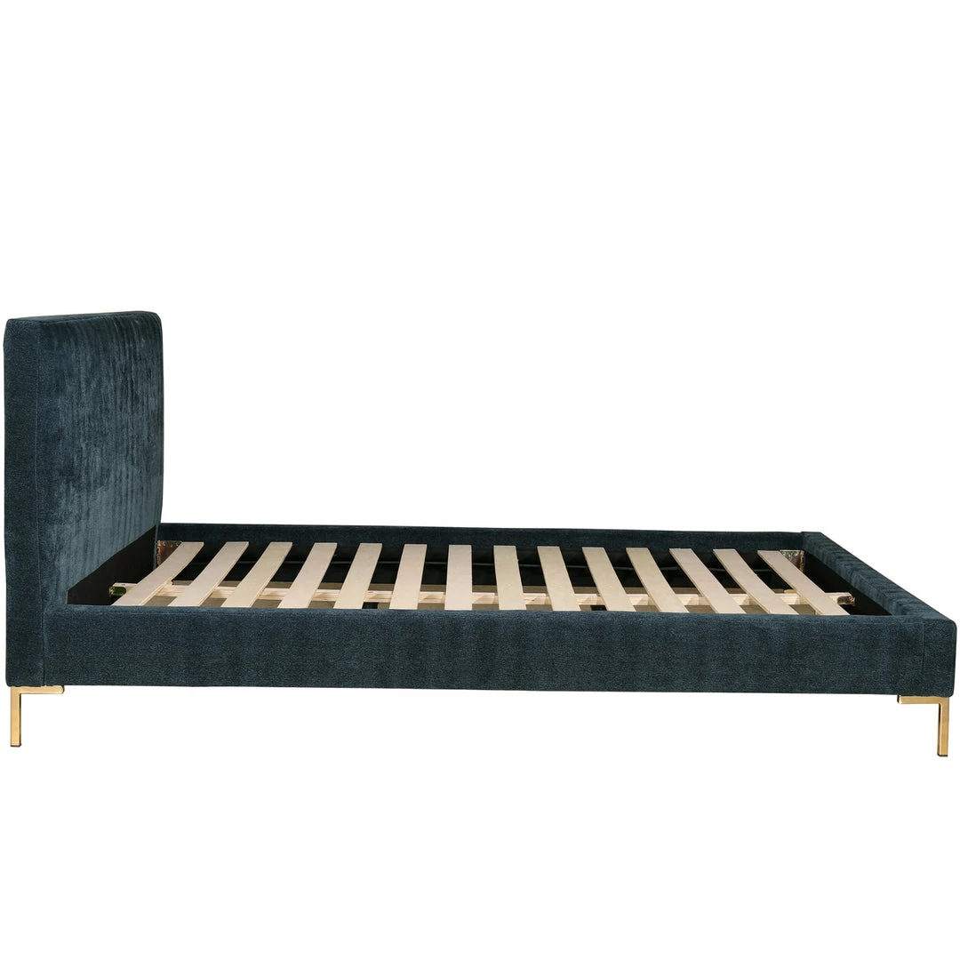 Flash Sale ๐ MOES ASTRID MIDNIGHT BLUE VELVET PLATFORM BED ๐ 7 MOES ASTRID MIDNIGHT BLUE VELVET PLATFORM BED