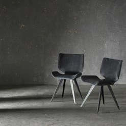 NUEVO ASTRID VELOUR VELVET DINING CHAIR