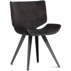 NUEVO ASTRID VELOUR VELVET DINING CHAIR