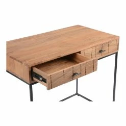 MOES ATELIER NATURAL CARVED WOOD CONSOLE-DESK Furniture