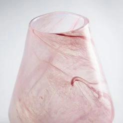 CYAN ATRIA PINK GLASS VASE