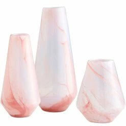 CYAN ATRIA PINK GLASS VASE