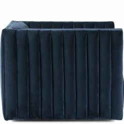 Discount π FOUR HANDS AUGUSTINE CHANNEL TUFTED NAVY VELVET SWIVEL CHAIR Living Room π 8 FOUR HANDS AUGUSTINE CHANNEL TUFTED NAVY VELVET SWIVEL CHAIR Living Room