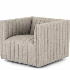 FOUR HANDS Living Room AUGUSTINE CHANNEL TUFTED SWIVEL CHAIR