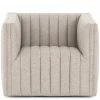 FOUR HANDS Living Room AUGUSTINE CHANNEL TUFTED SWIVEL CHAIR