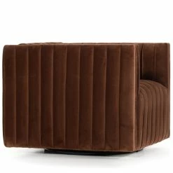 Wholesale ๐ FOUR HANDS AUGUSTINE CHANNEL TUFTED AUBURN VELVET SWIVEL CHAIR Furniture โจ 11 FOUR HANDS AUGUSTINE CHANNEL TUFTED AUBURN VELVET SWIVEL CHAIR Furniture