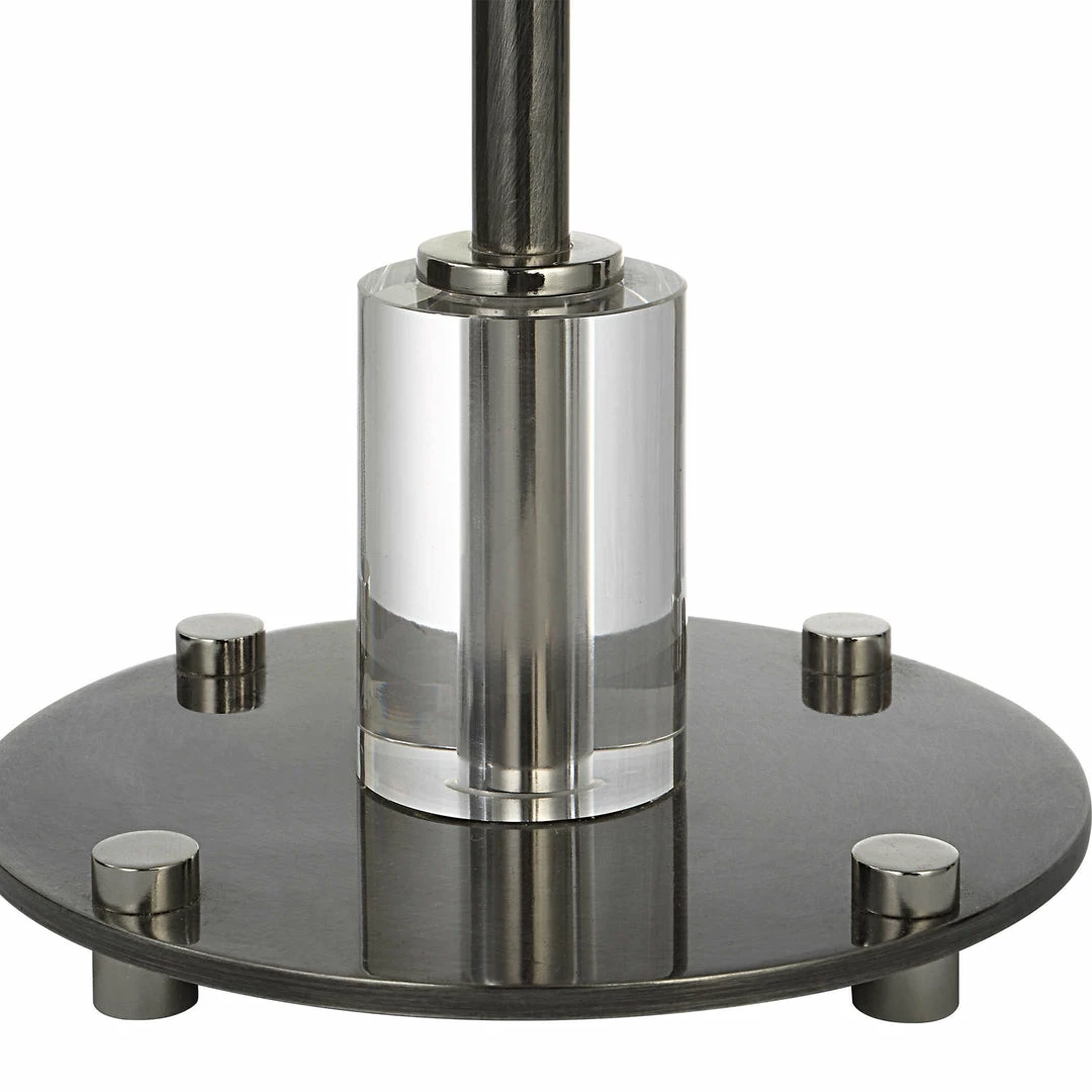 Deals 👍 UTTERMOST AURELIA CRYSTAL & STEEL BUFFET LAMP Lighting ✨ 4 UTTERMOST AURELIA CRYSTAL & STEEL BUFFET LAMP Lighting