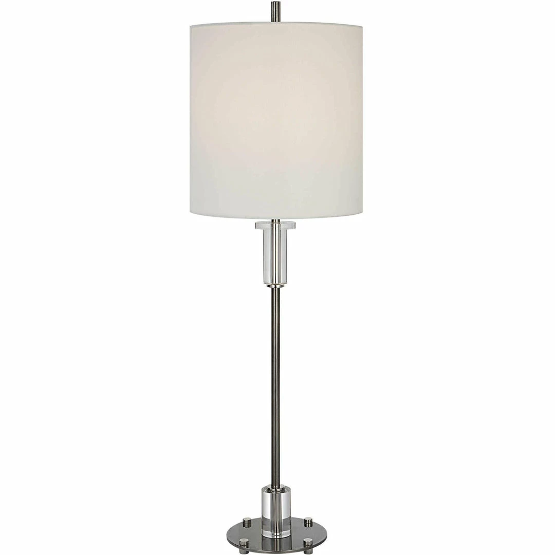 Deals 👍 UTTERMOST AURELIA CRYSTAL & STEEL BUFFET LAMP Lighting ✨ 1 UTTERMOST AURELIA CRYSTAL & STEEL BUFFET LAMP Lighting