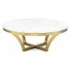 NUEVO AURORA MARBLE + BRUSHED GOLD COFFEE TABLE Living Room