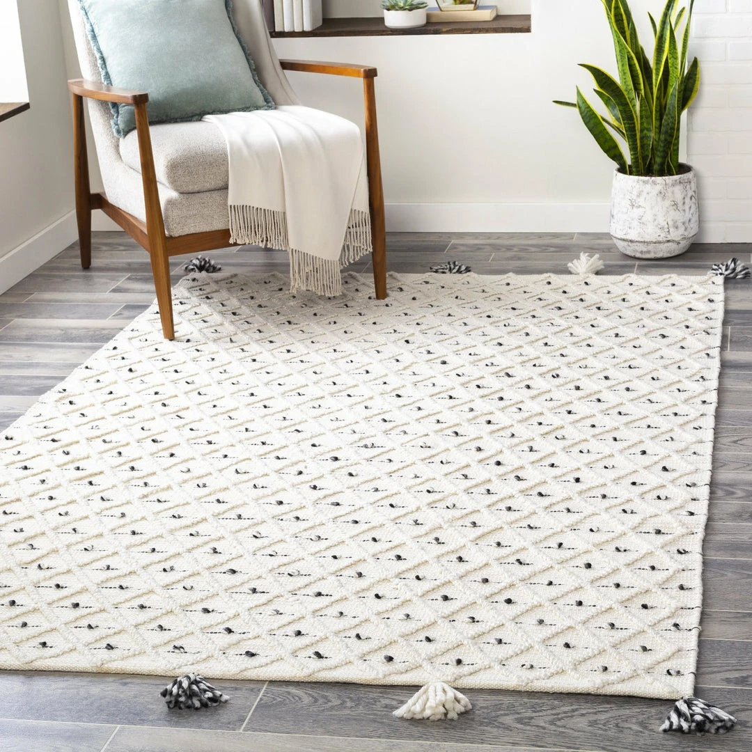 Cheap ๐ SURYA AZA POM INDOOR-OUTDOOR RUG: IVORY ๐ 1 SURYA AZA POM INDOOR-OUTDOOR RUG: IVORY