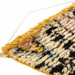 SURYA AZILAL CREAM + YELLOW MORROCCAN WALL TAPESTRY