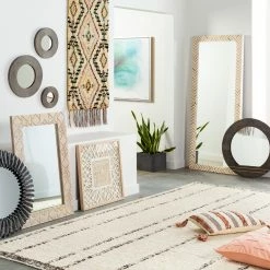 SURYA AZILAL CREAM + YELLOW MORROCCAN WALL TAPESTRY