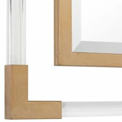 UTTERMOST BALKAN ACRYLIC SQUARE MIRROR: GOLD