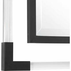 UTTERMOST BALKAN ACRYLIC MIRROR: BLACK