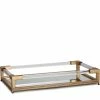 UTTERMOST BALKAN MIRRORED SERVING TRAY: GOLD Accessories
