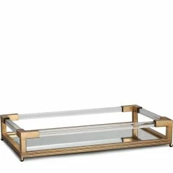 UTTERMOST BALKAN MIRRORED SERVING TRAY: GOLD Accessories