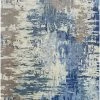 SURYA DIBA WOOL RUG: BLUE