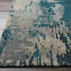Coupon ๐ SURYA DIBA WOOL RUG: TEAL ๐ 12 SURYA DIBA WOOL RUG: TEAL