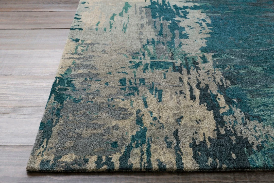 Coupon ๐ SURYA DIBA WOOL RUG: TEAL ๐ 5 SURYA DIBA WOOL RUG: TEAL
