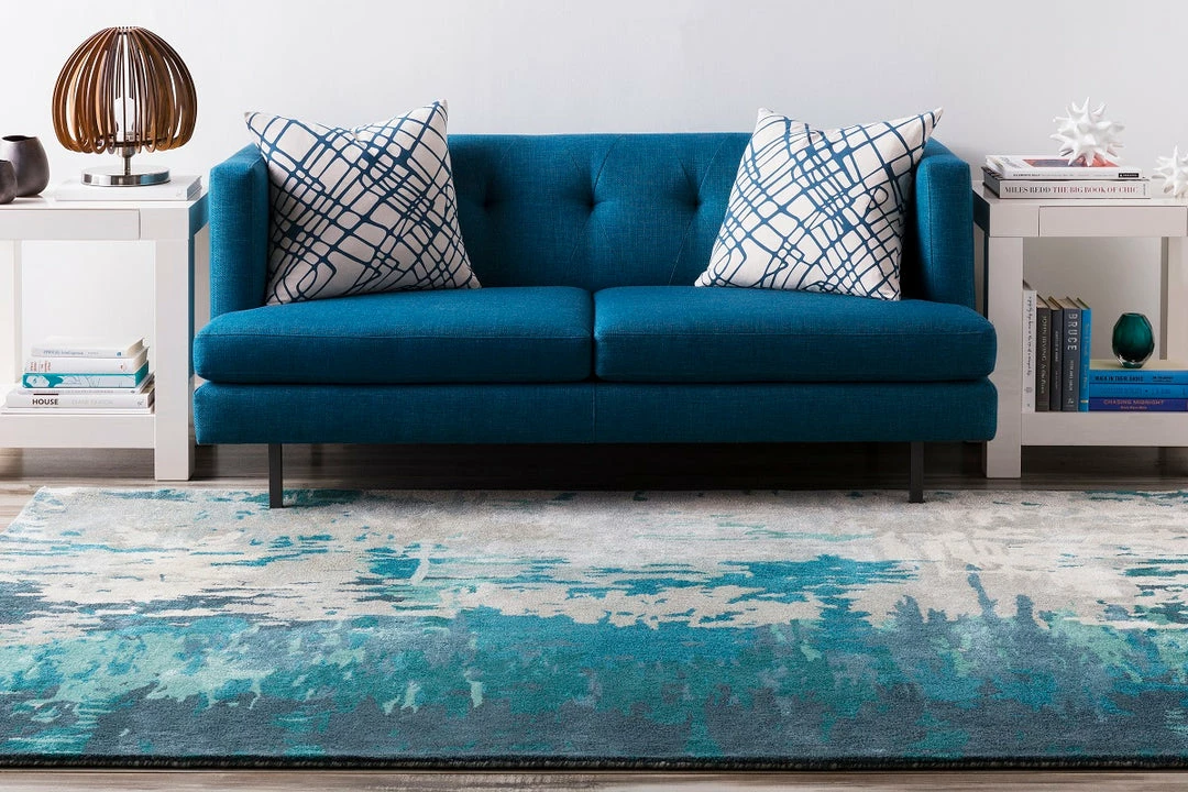 Coupon ๐ SURYA DIBA WOOL RUG: TEAL ๐ 6 SURYA DIBA WOOL RUG: TEAL