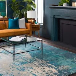 Coupon ๐ SURYA DIBA WOOL RUG: TEAL ๐ 15 SURYA DIBA WOOL RUG: TEAL