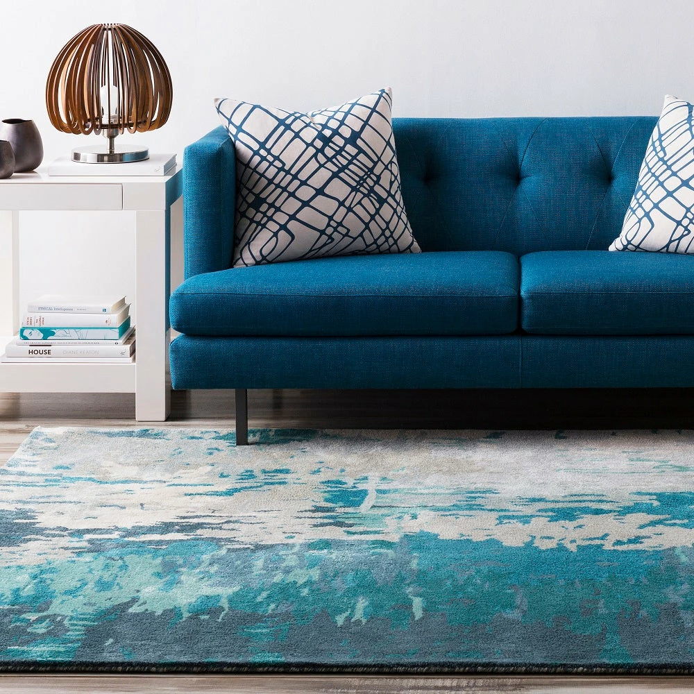 Coupon ๐ SURYA DIBA WOOL RUG: TEAL ๐ 2 SURYA DIBA WOOL RUG: TEAL