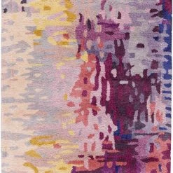 SURYA DIBA WOOL RUG: PURPLE