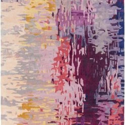 SURYA DIBA WOOL RUG: PURPLE