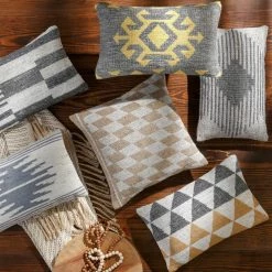 SURYA Pillows + Decor BANDED STRIPES ASHTON PILLOW
